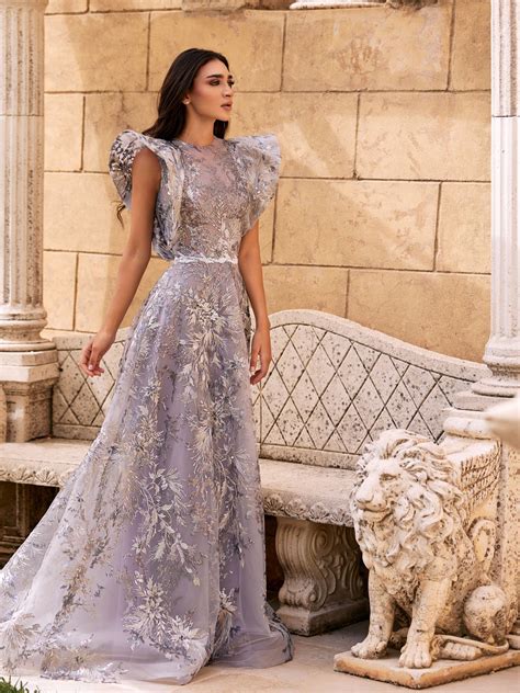 REVERIE COUTURE SS002 - 8 / PURPLE | Tulle gown, Evening dresses