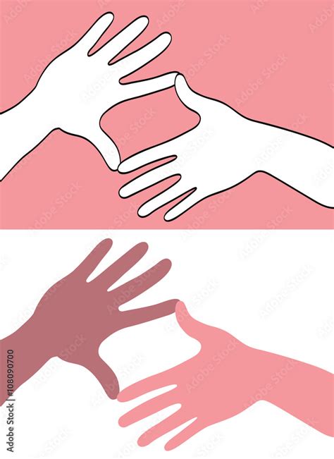 Join Hands, Hand together. vector illustration Stock Vector | Adobe Stock