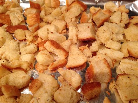 Too much bread...make homemade croutons! I love crouton salad ha ...