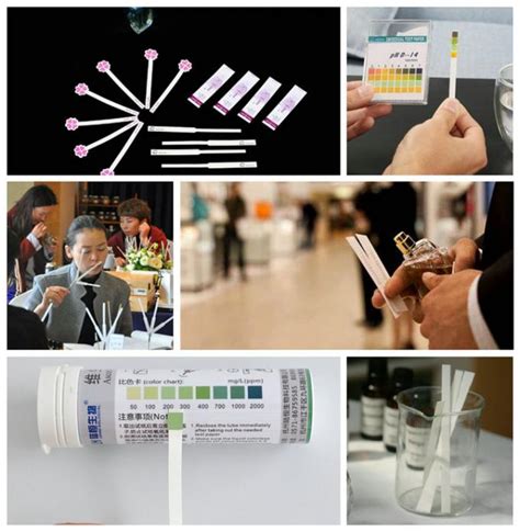 1.0mm Thick Fragrance Smell Stripes Blotter Card Perfume Absorbent Test ...