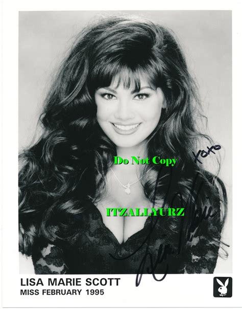 2/95 Playboy Playmate Lisa Marie Scott Signed 8 x 10 promo. | #4758210878