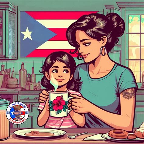 Coqui Boricua - Mami e hija #Boricua #momentosdecafé #