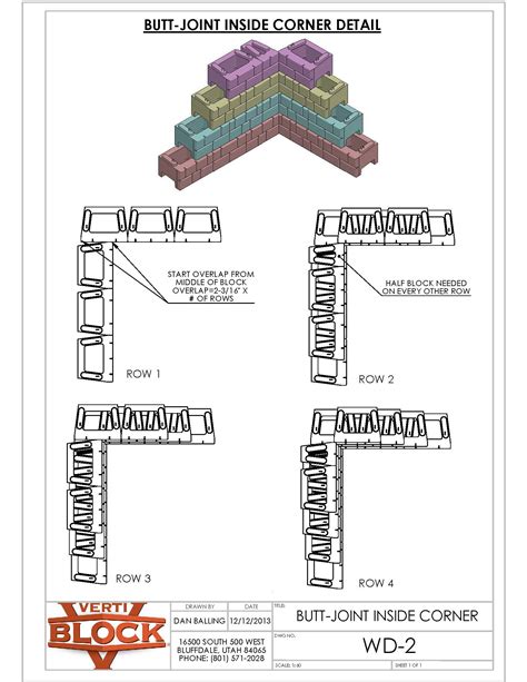 WD-02 Inside Corner (Butt-Joint) - Verti-Block