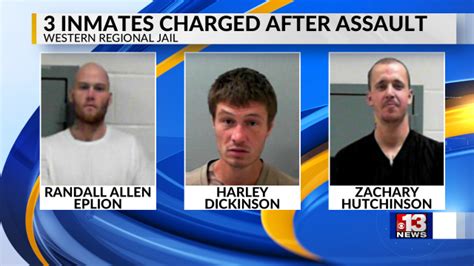 3 Inmates Charged after Assault at Western Regional Jail