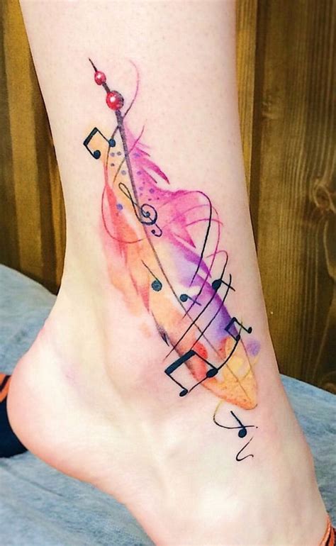 Tatuajes de Notas Musicales e Instrumentos • 2021