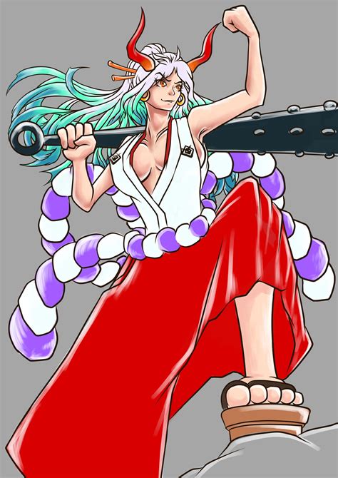Yamato ‘ ヤマト — One Piece Drawing illustration by Christopher Susanto