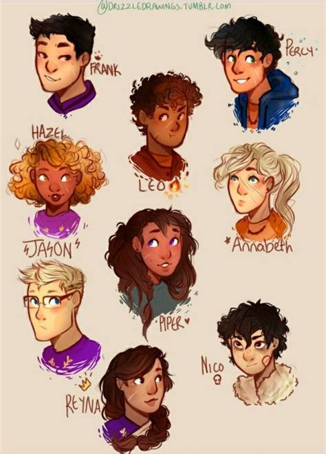 Percy Jackson and friends react to their own fan art - The 7+Nico and ...