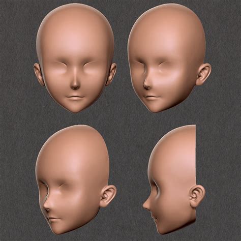 Ear Face Molds, Silicone Face Molds, Round Face Molds, Baby Face Molds