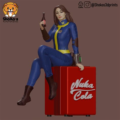 👾 Lucy MacLean Fallout FanArt・ STL File for 3D printing・Cults