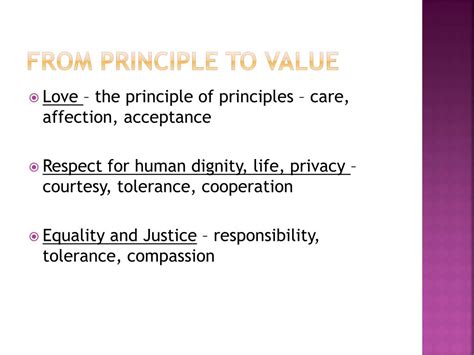 principles  values powerpoint    id