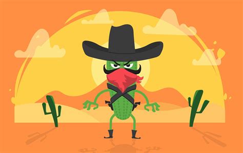 Vector Western Cartoon Character Illustration 203132 Vector Art at Vecteezy