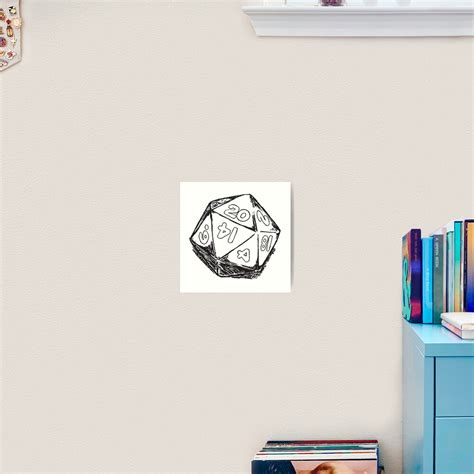 "D20 Dice" Art Print by hinomaru17 | Redbubble