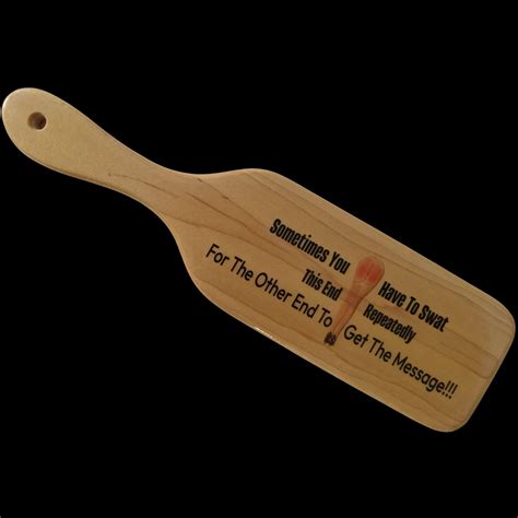Maple Wood Spanking Paddle 13-3/4 X3-1/2 X 1/2 swat Repeatedly to Get ...