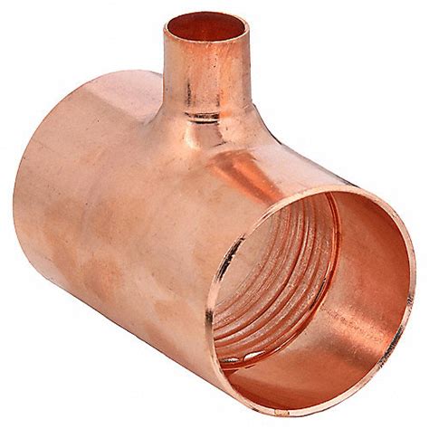 NIBCO T Reductor,CxCxC,2-1/2x2-1/2x1-1/2 pulg. - Tees, Yees y Cruces de ...