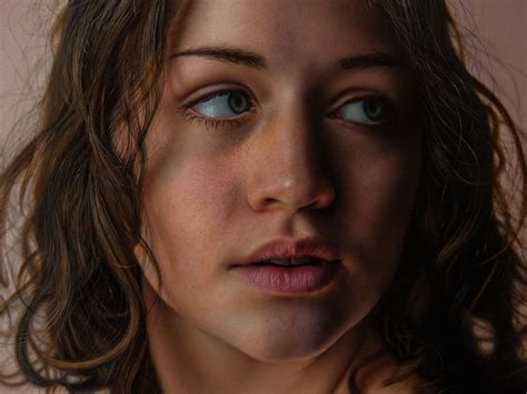 hyper realistic portrait painting