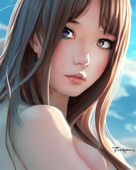 beautiful anime girl graphic creative fabrica