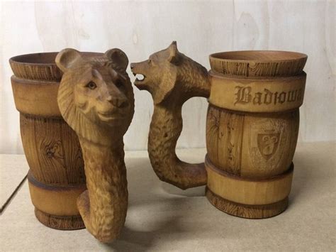 Обычная деревянная кружка