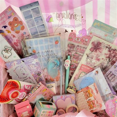 Cute Stationery Box| Kawaii Stationery Set| Cute Stationery Set| Back ...