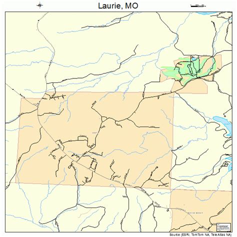 laurie missouri street map