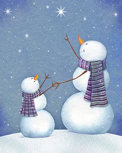 Snowman Family Painting at PaintingValley.com | Explore collection of ...