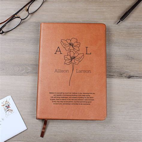 personalized leather journal graduation gift   gifts