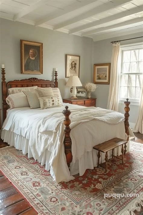 Vintage Farmhouse Bedroom: Timeless Charm and Cozy Retreat - Puqqu
