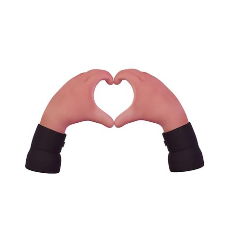 Premium Photo | Cartoony hand gestures 3d renders