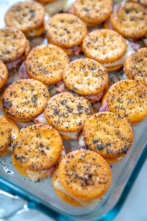 ritz cracker party sandwiches  tomatoes