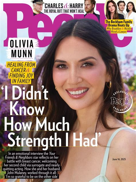 Olivia Munn Graces People Magazine Cover, June 16, 2025 • CelebMafia