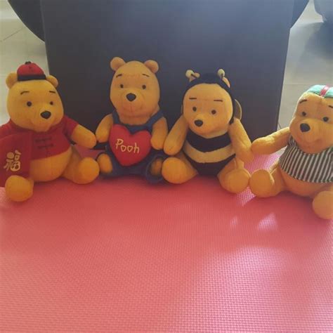 Pooh Plushie Set, Hobbies & Toys, Toys & Games on Carousell