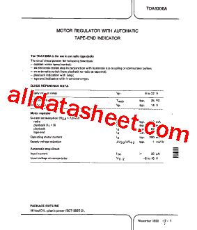 TDA1006A Datasheet(PDF) - List of Unclassifed Manufacturers
