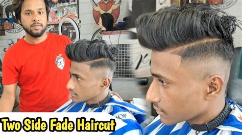 side fade haircut hairstyle step  step tutorial video sahil
