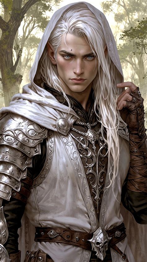 Pin by Evie Rodefer on Marrox Hail | Long white hair, Male elf, Elves