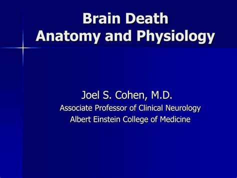 brain death anatomy  physiology powerpoint