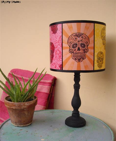 Rainbow Sugar Skulls Lamp Shade Lampshade SPOOKY SHADES - Etsy