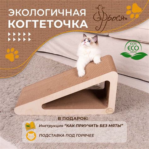 Когтеточка Фрося Пирамида картонная для кошки, кота, котенка. - купить ...