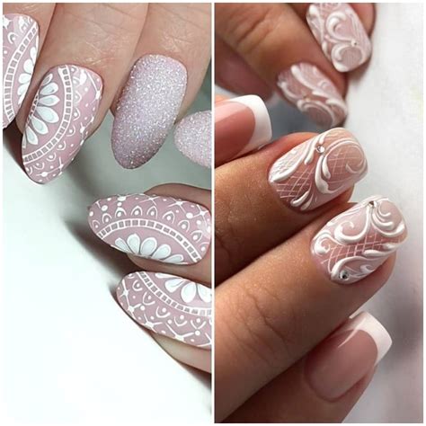 30 Beautiful Lace Nails Art Ideas + Video Tutorial