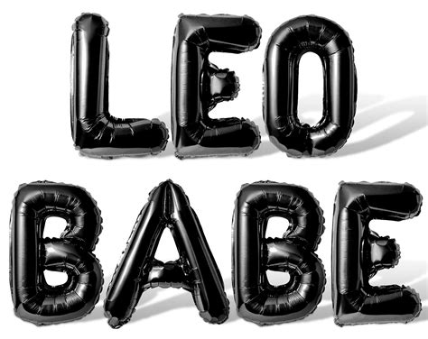 Letter Balloons - LEO BABE 16" Inch Alphabet Letters Foil Mylar Balloon