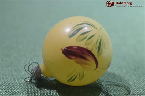 Купить Елочная новогодняя игрушка "Шар, шарик. Птица на ветке". Стекло ...