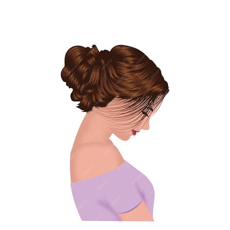 premium vector vector art   girl side face image illustration