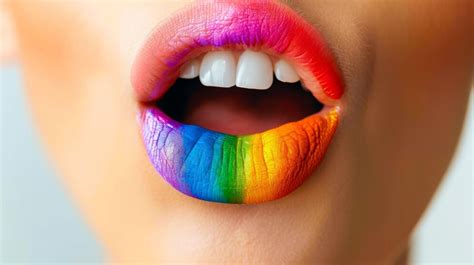 Premium Photo | Defiant Expression Womans Tongue as a Symbol of LGBTQ ...