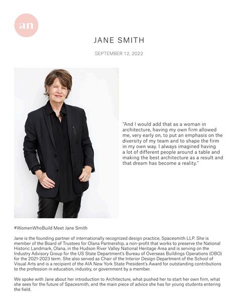 Women Who Build - Meet Jane Smith by Spacesmith - Issuu