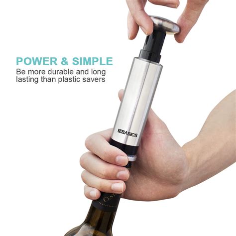 Wine Saver Pump with 2 Vacuum Stoppers – ezbasics