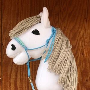 Hobby Horse White White Hobby Horse With Halter Stick Horse - Etsy