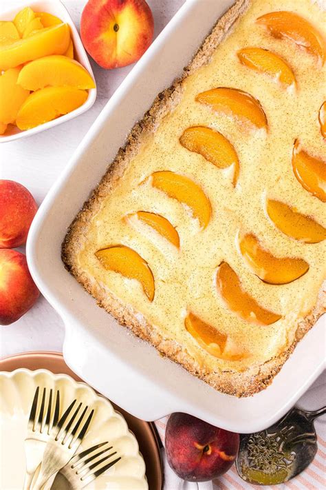Peach Kuchen (German Peach Cake) - TidyMom®