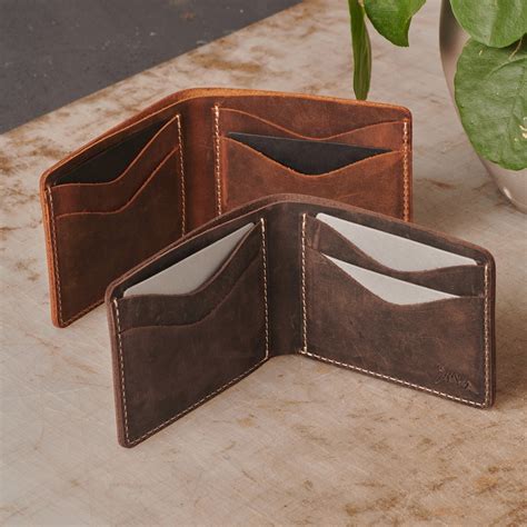 Personalized Leather Bifold Wallet for Men - Etsy