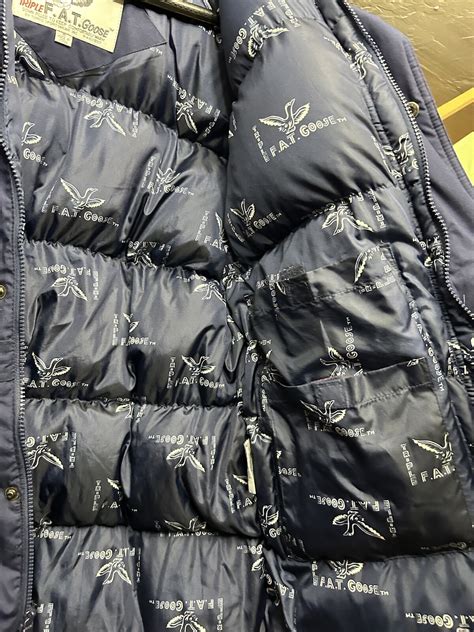 Vintage Rare Triple Fat Goose Down Puffer Hooded Parka Jacket Women