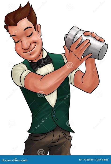 Barman Cartoon Vector | CartoonDealer.com #44756983
