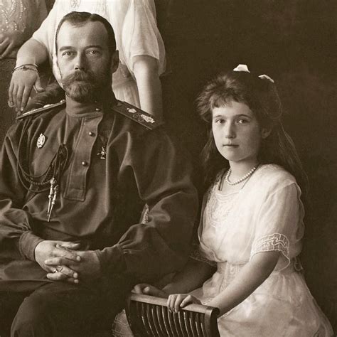 Tsar Nicholas II and his youngest daughter Grand Duchess Anastasia Tsar ...