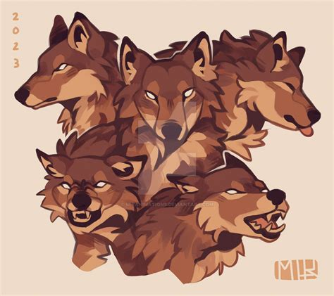 wolves I by Miranimations on DeviantArt